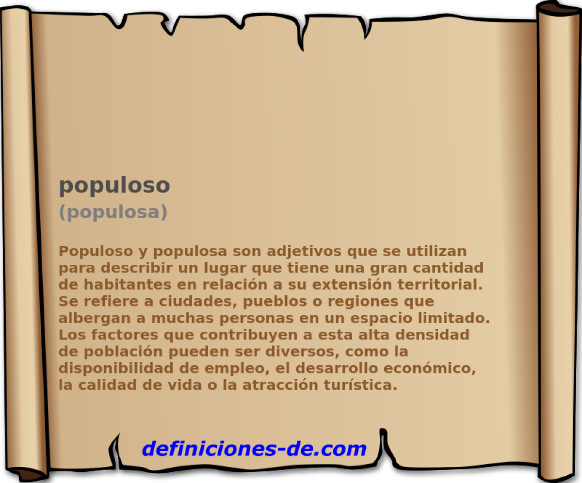 populoso (populosa)