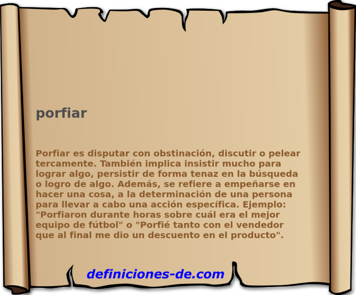 porfiar 