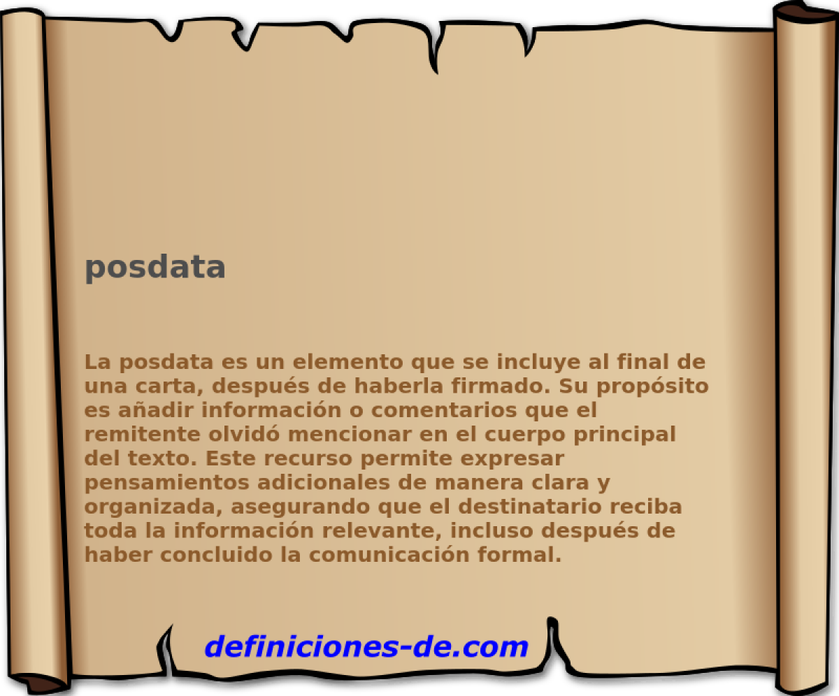 posdata 