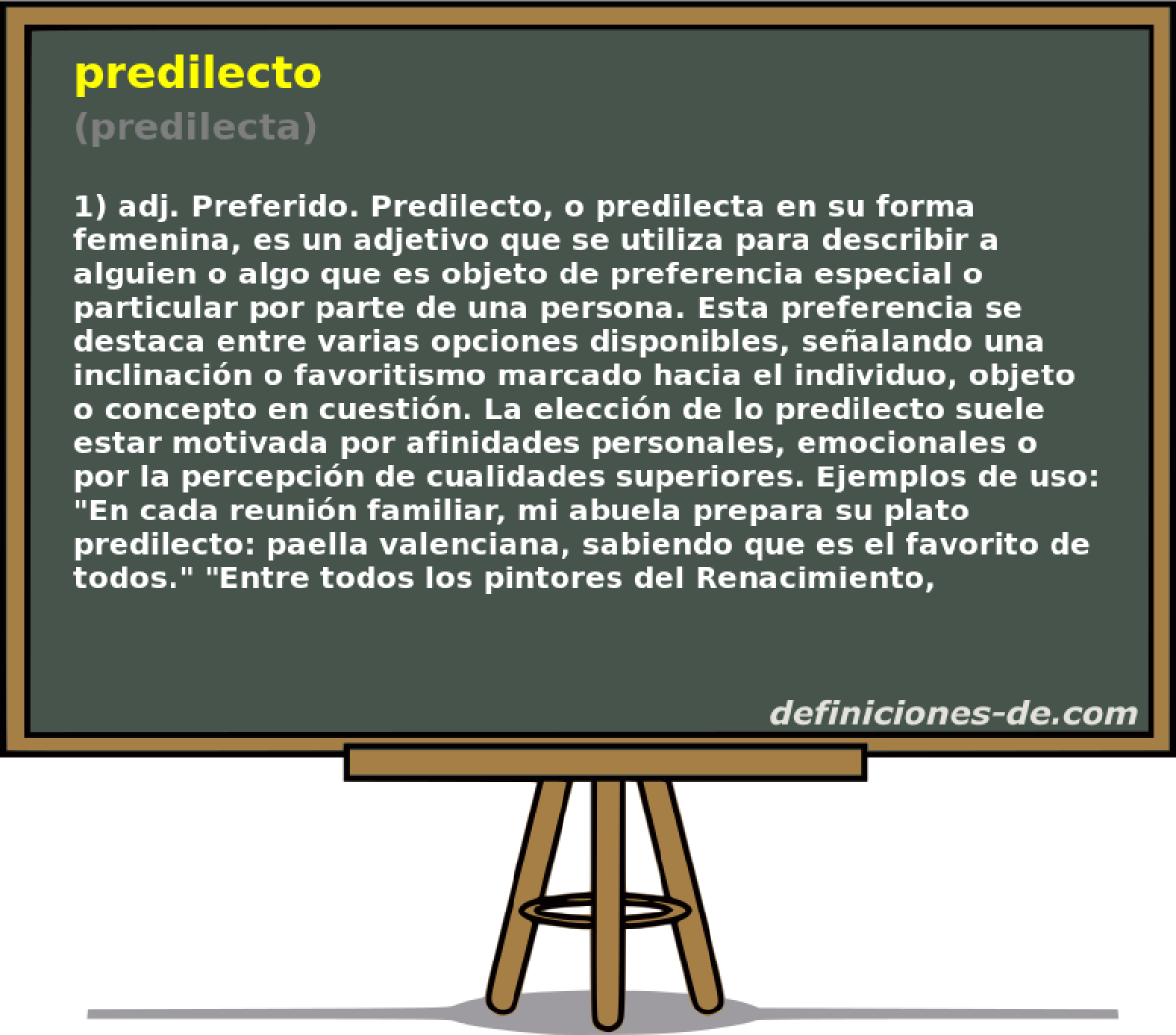 predilecto (predilecta)