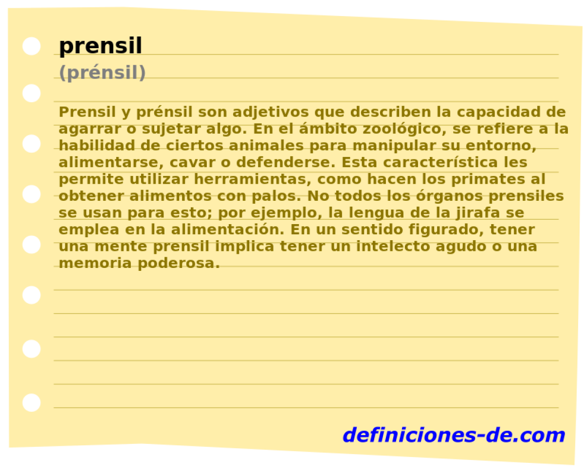 prensil (prnsil)