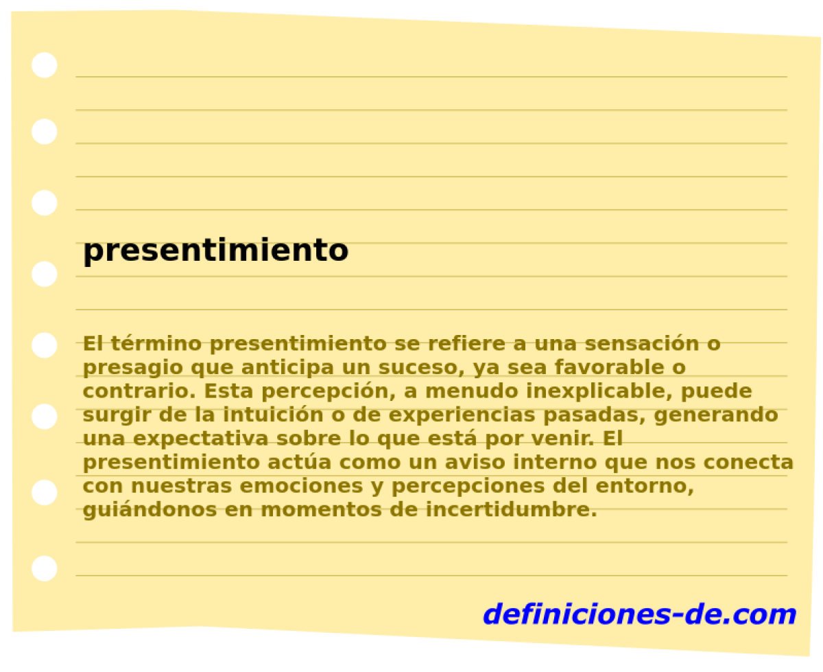 presentimiento 