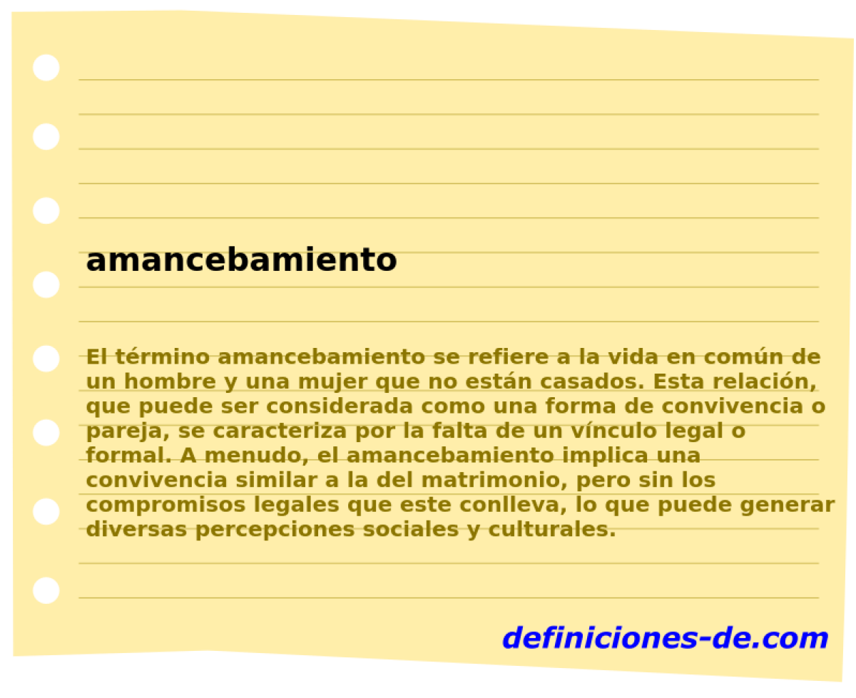 amancebamiento 