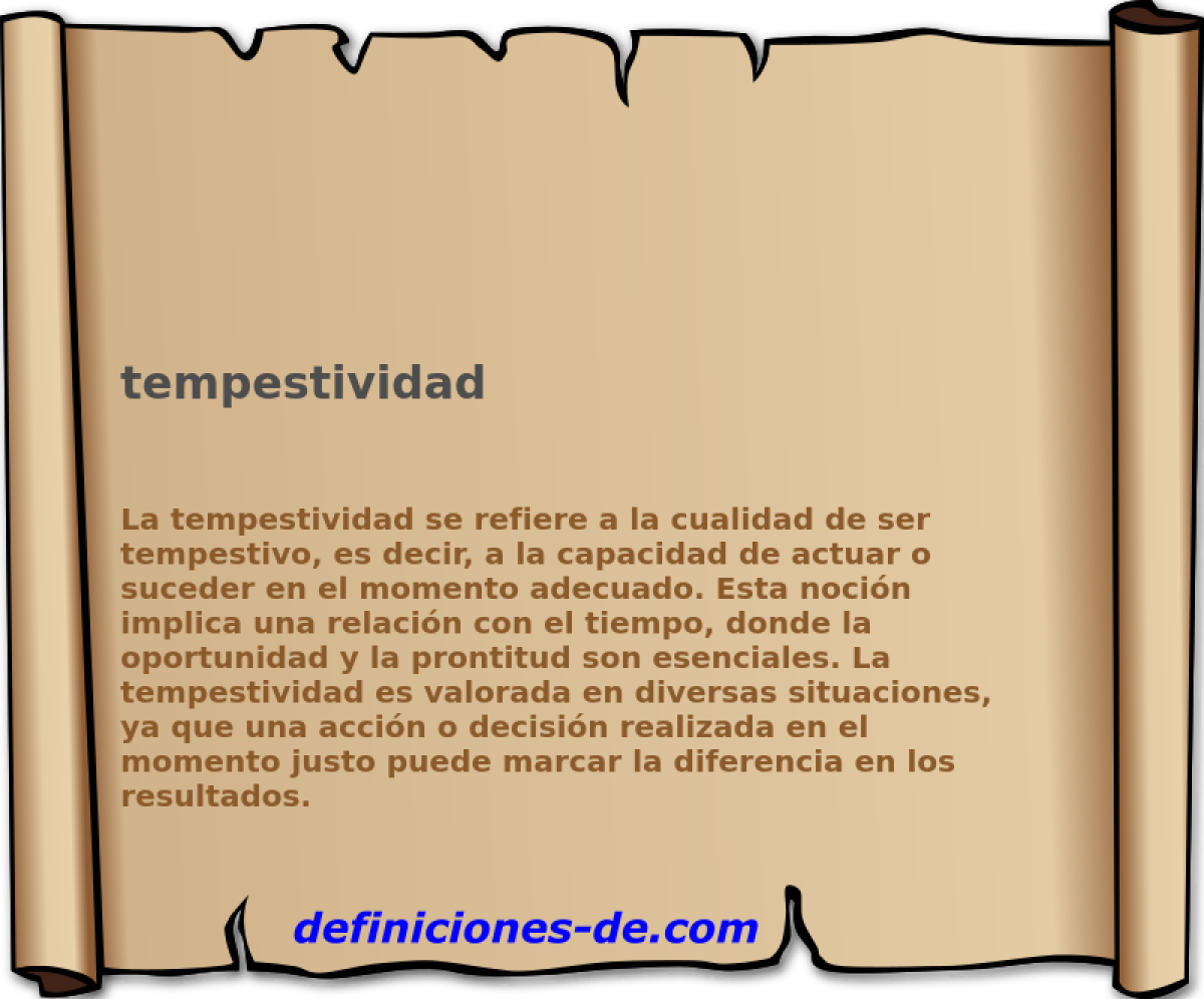 tempestividad 