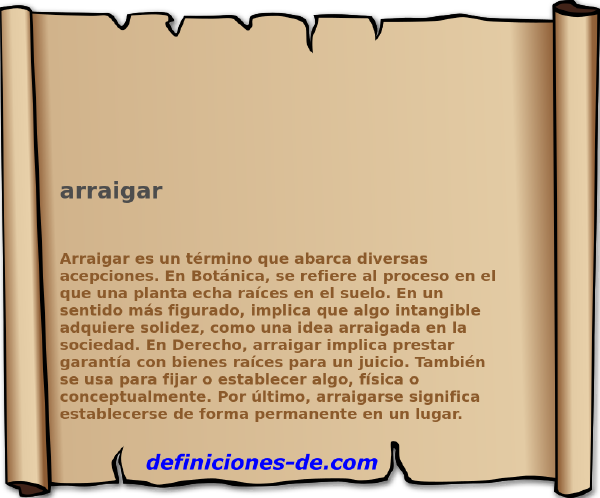 arraigar 