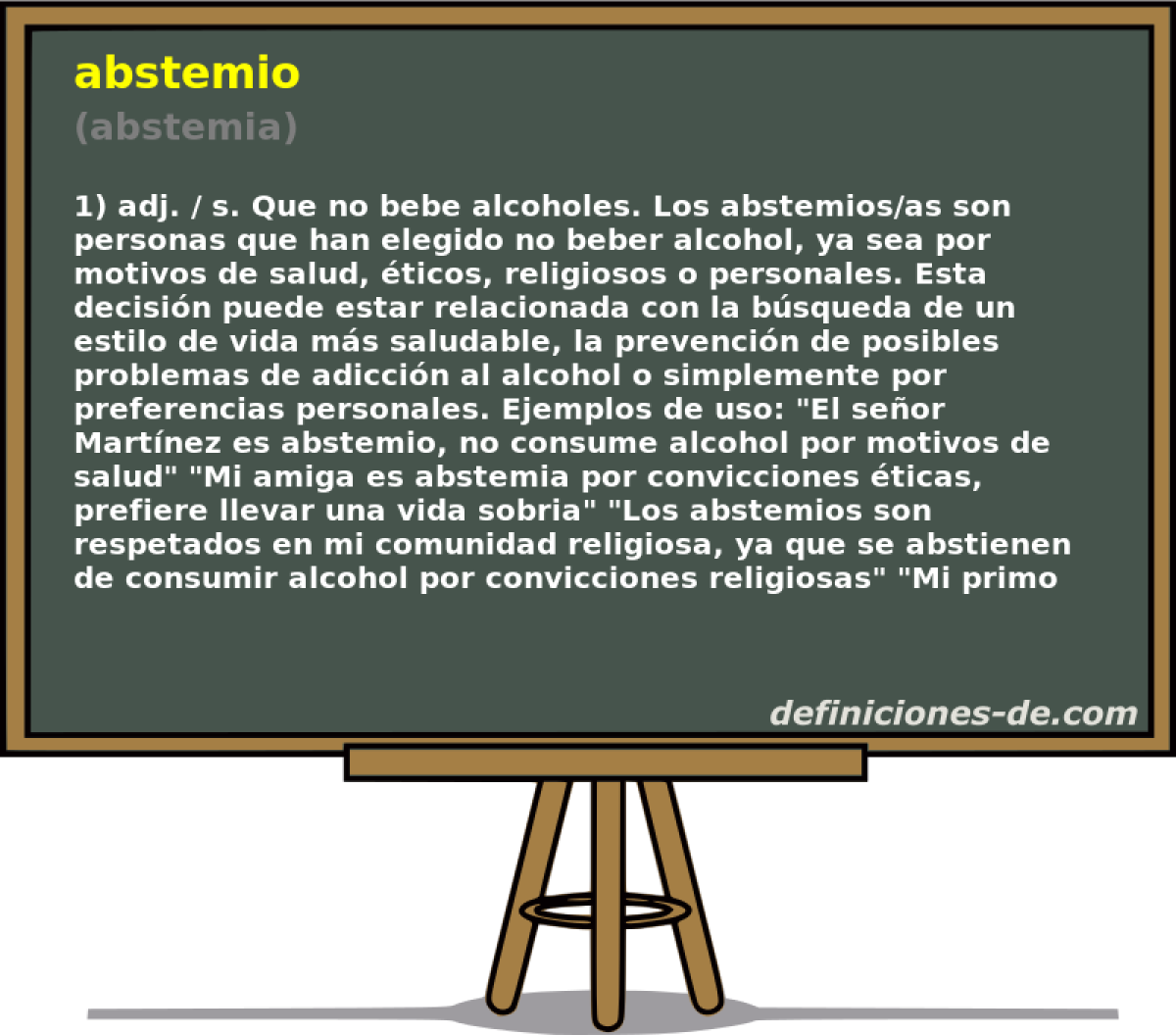 abstemio (abstemia)