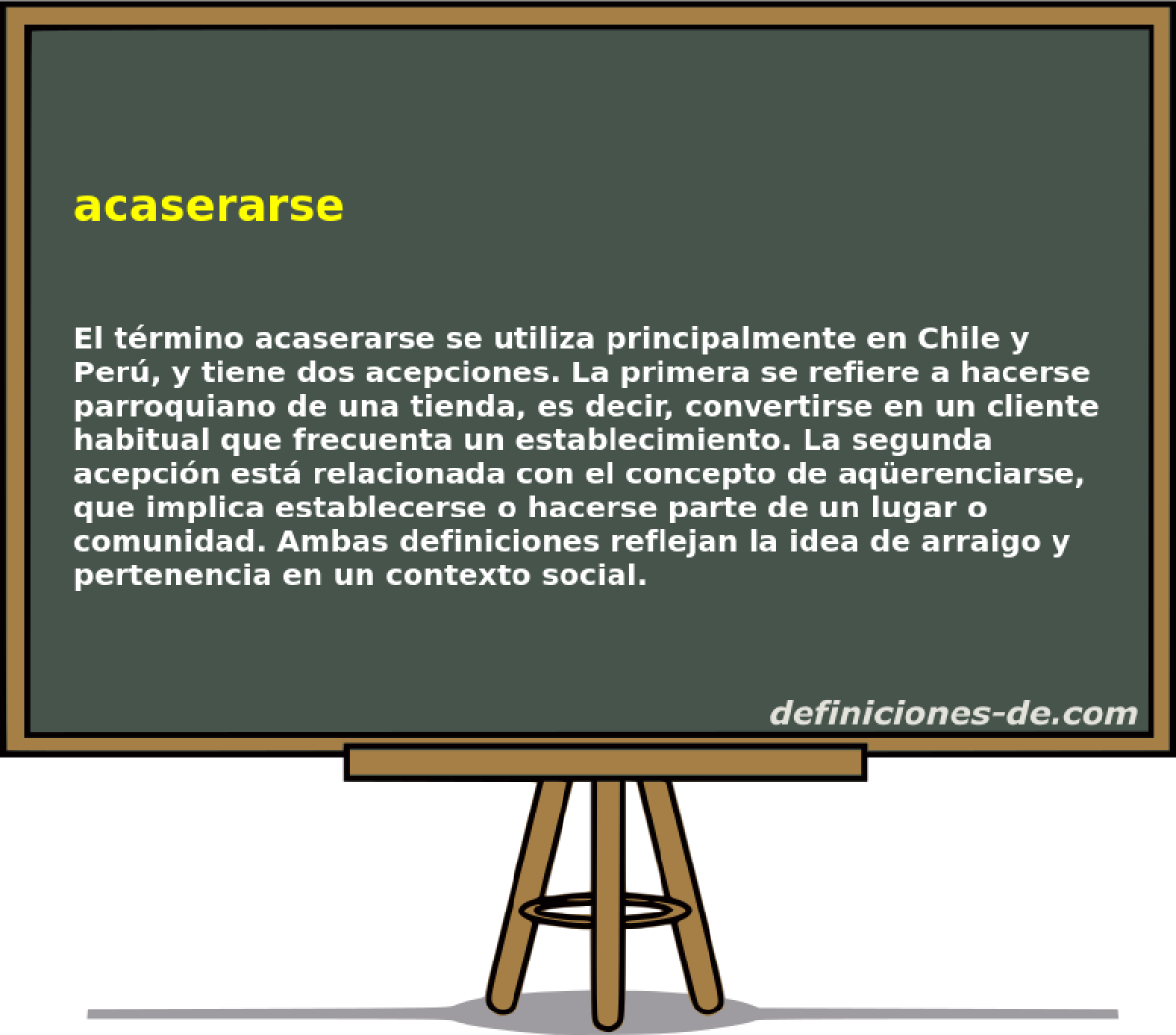 acaserarse 