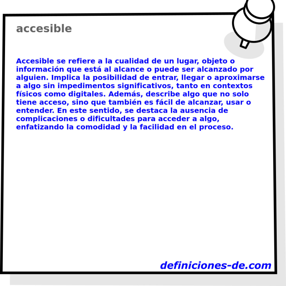 accesible 