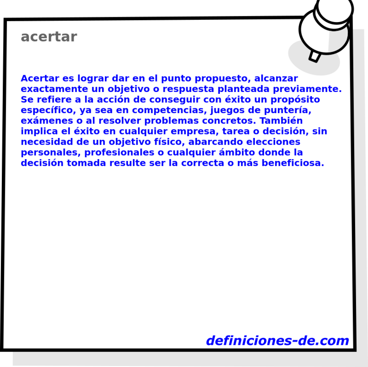 acertar 