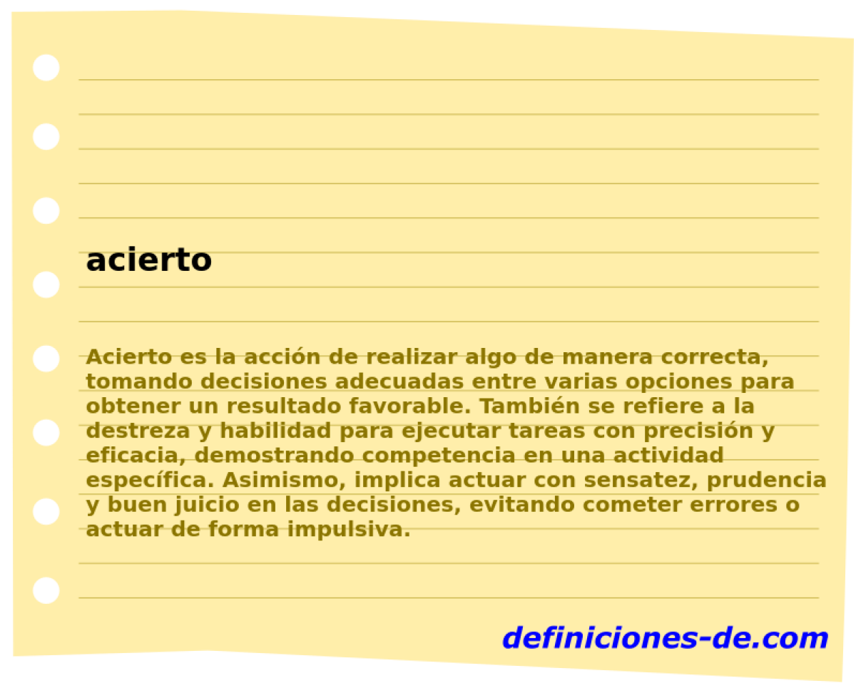 acierto 