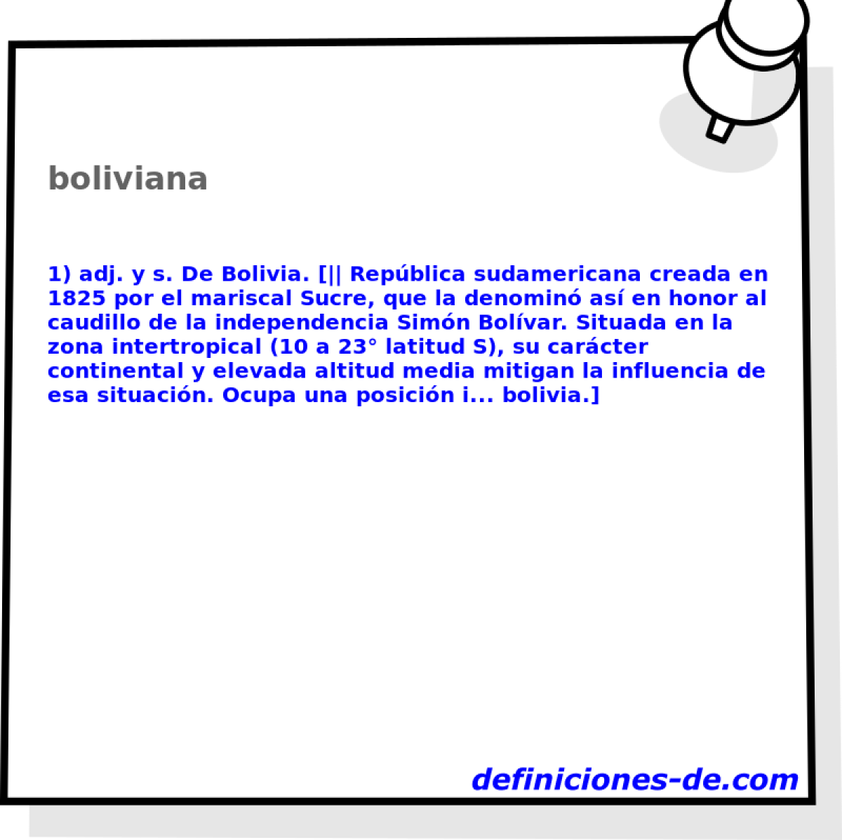 boliviana 