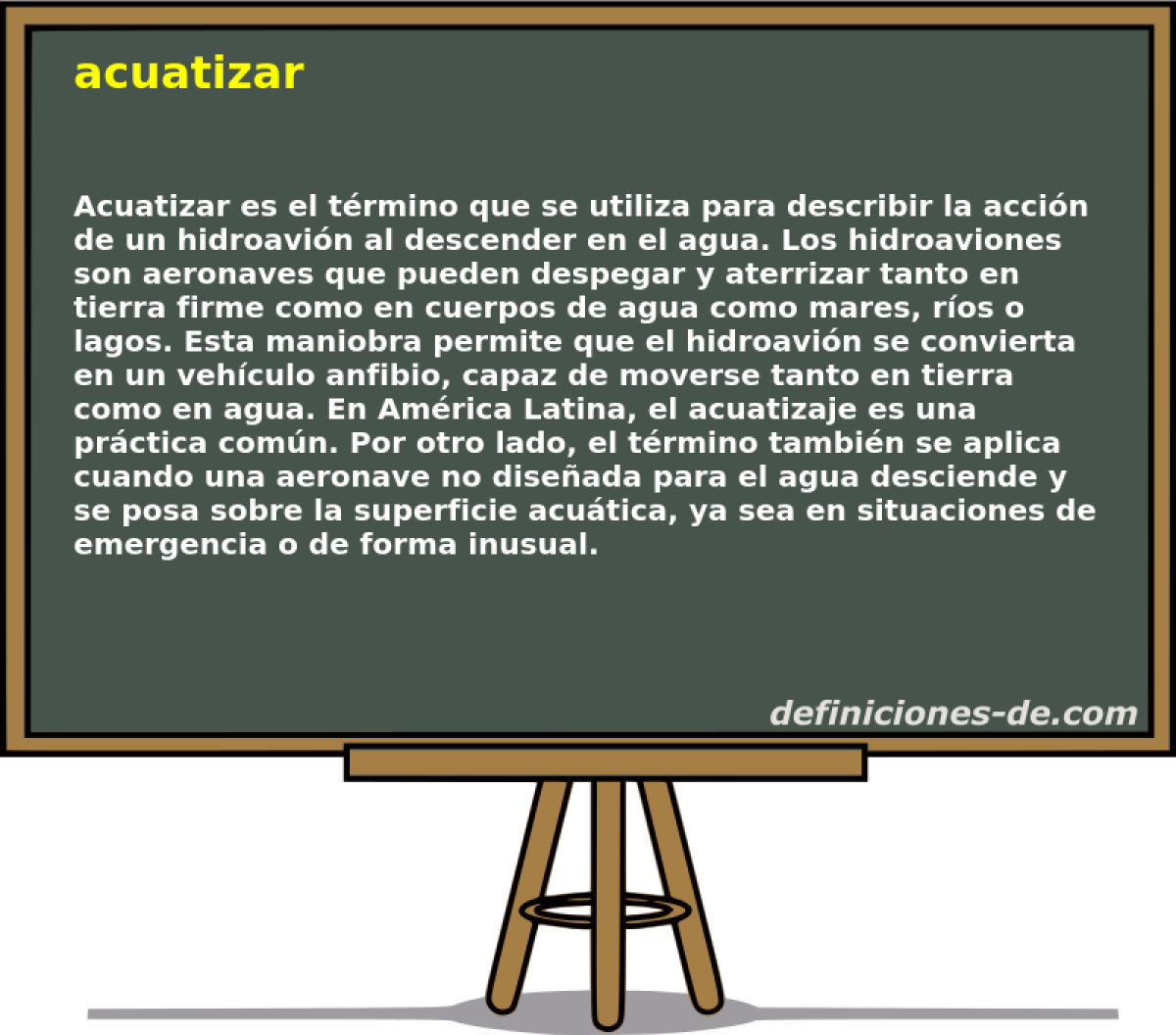 acuatizar 