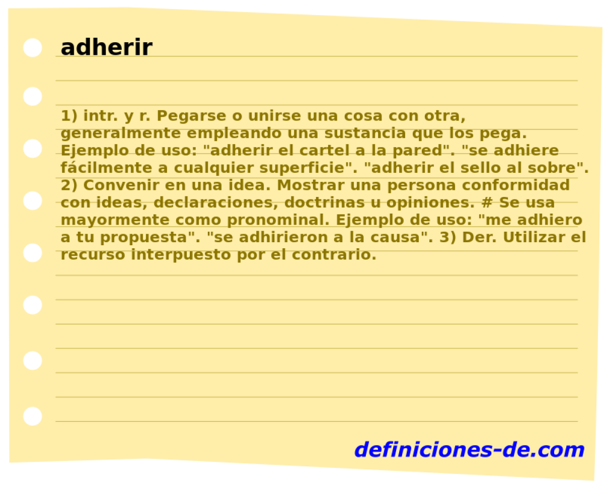 adherir 