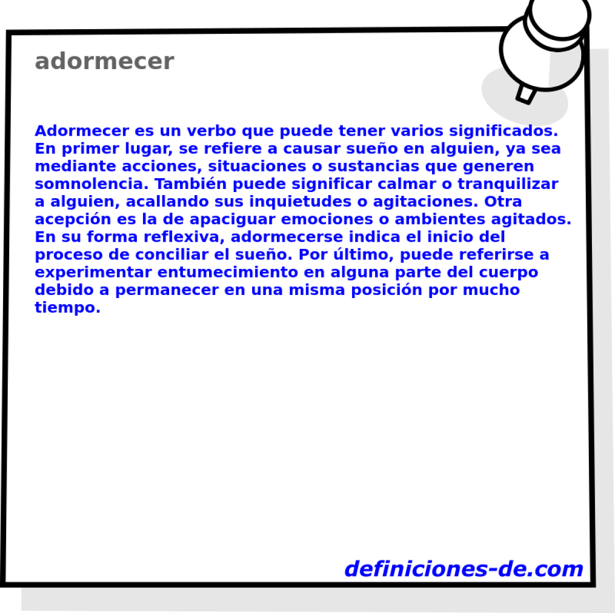 adormecer 