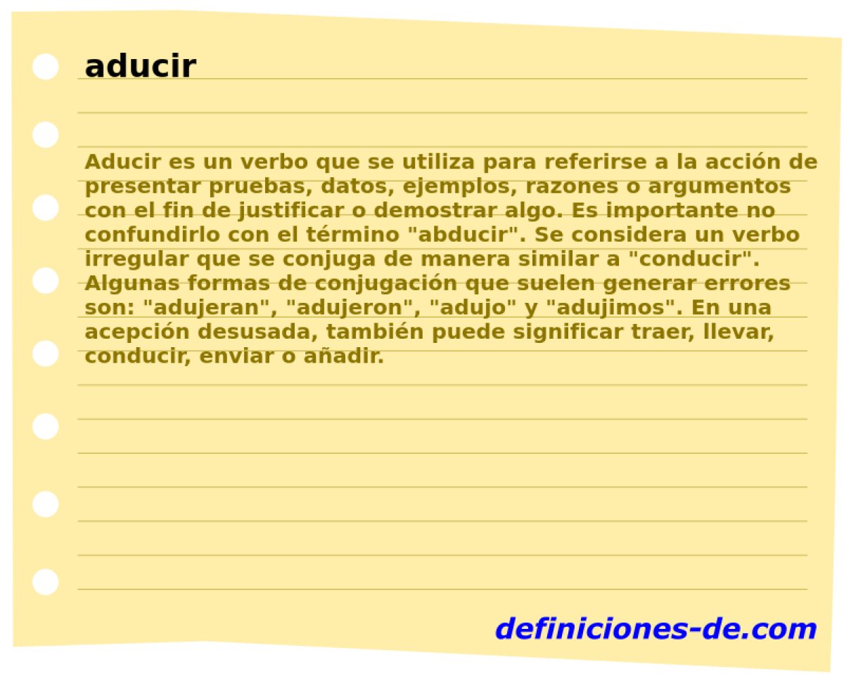 aducir 