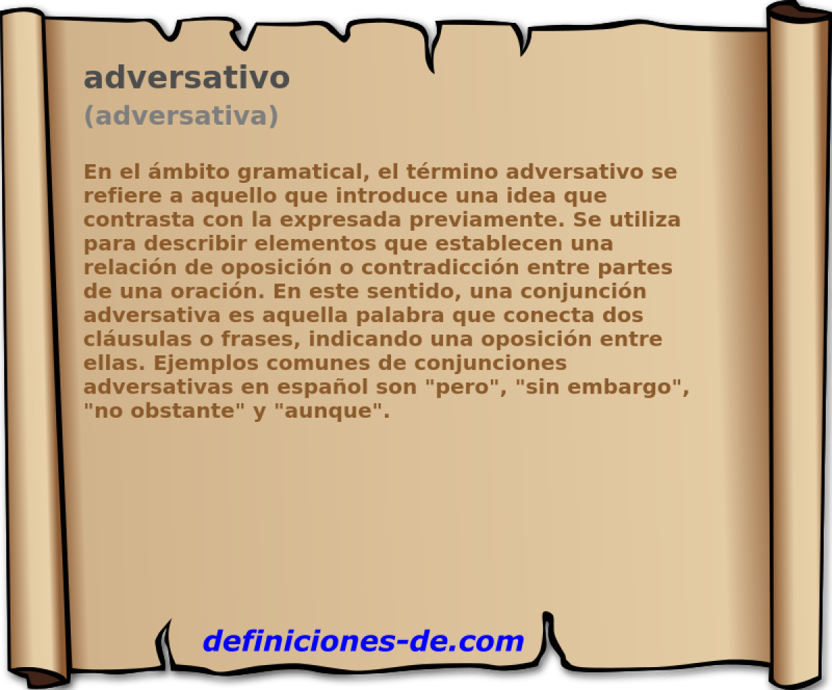 adversativo (adversativa)