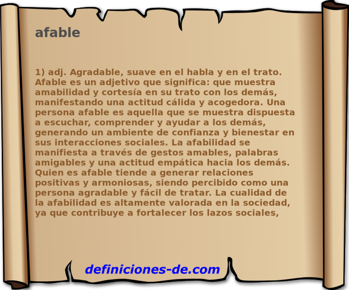 afable 