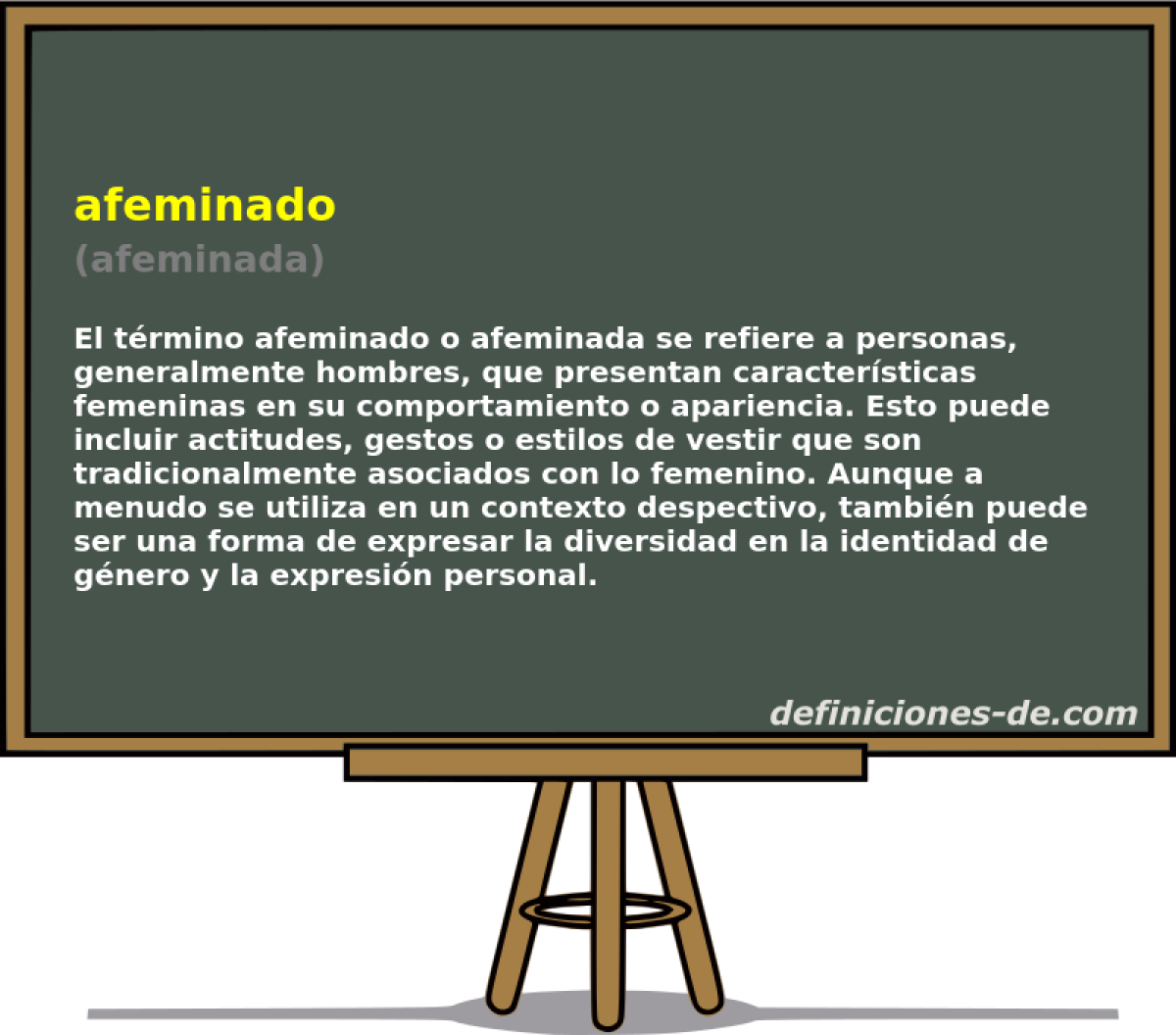 afeminado (afeminada)