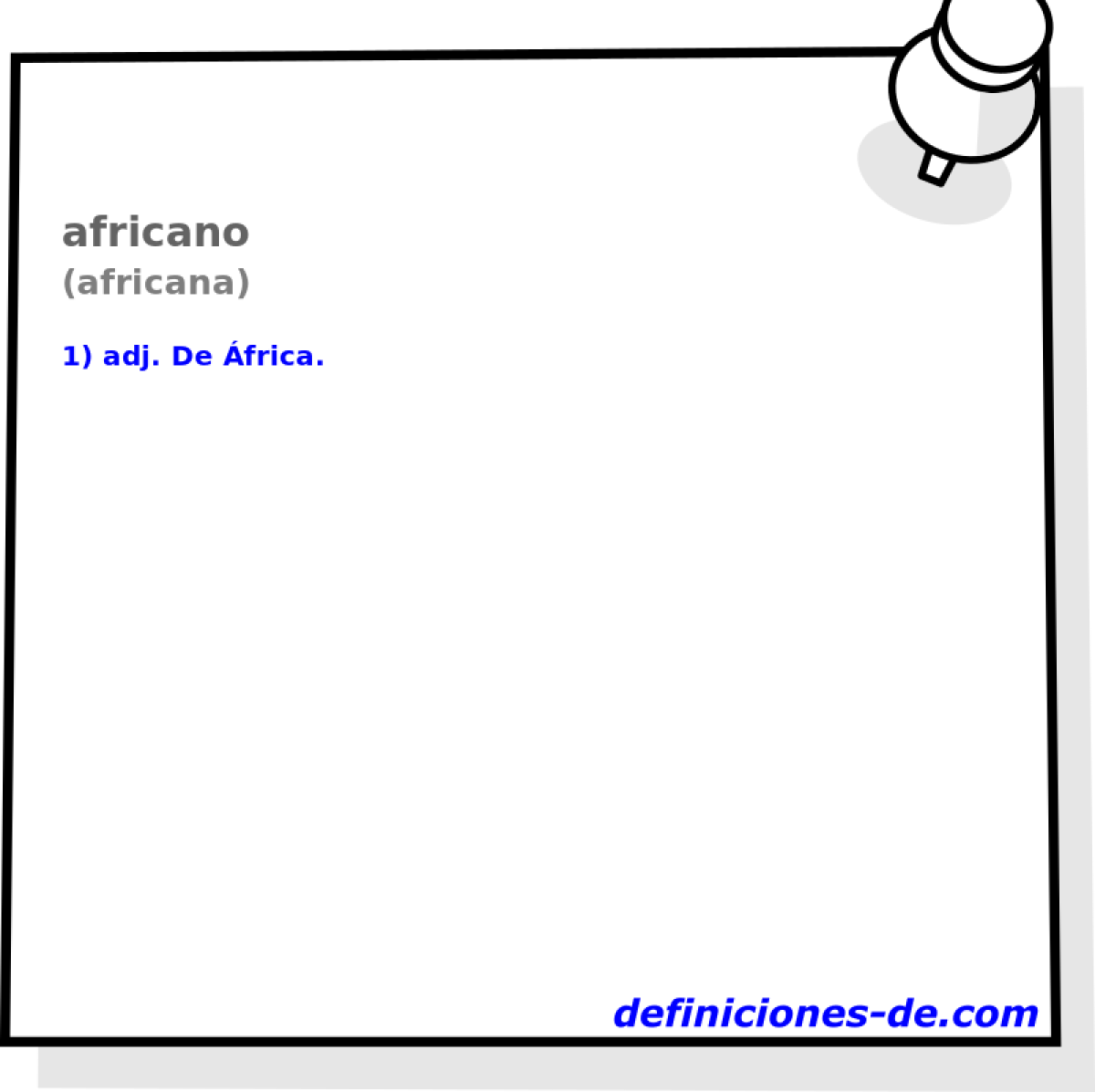 africano (africana)