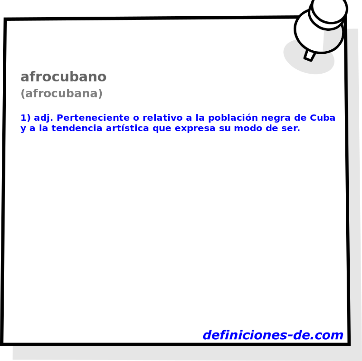 afrocubano (afrocubana)