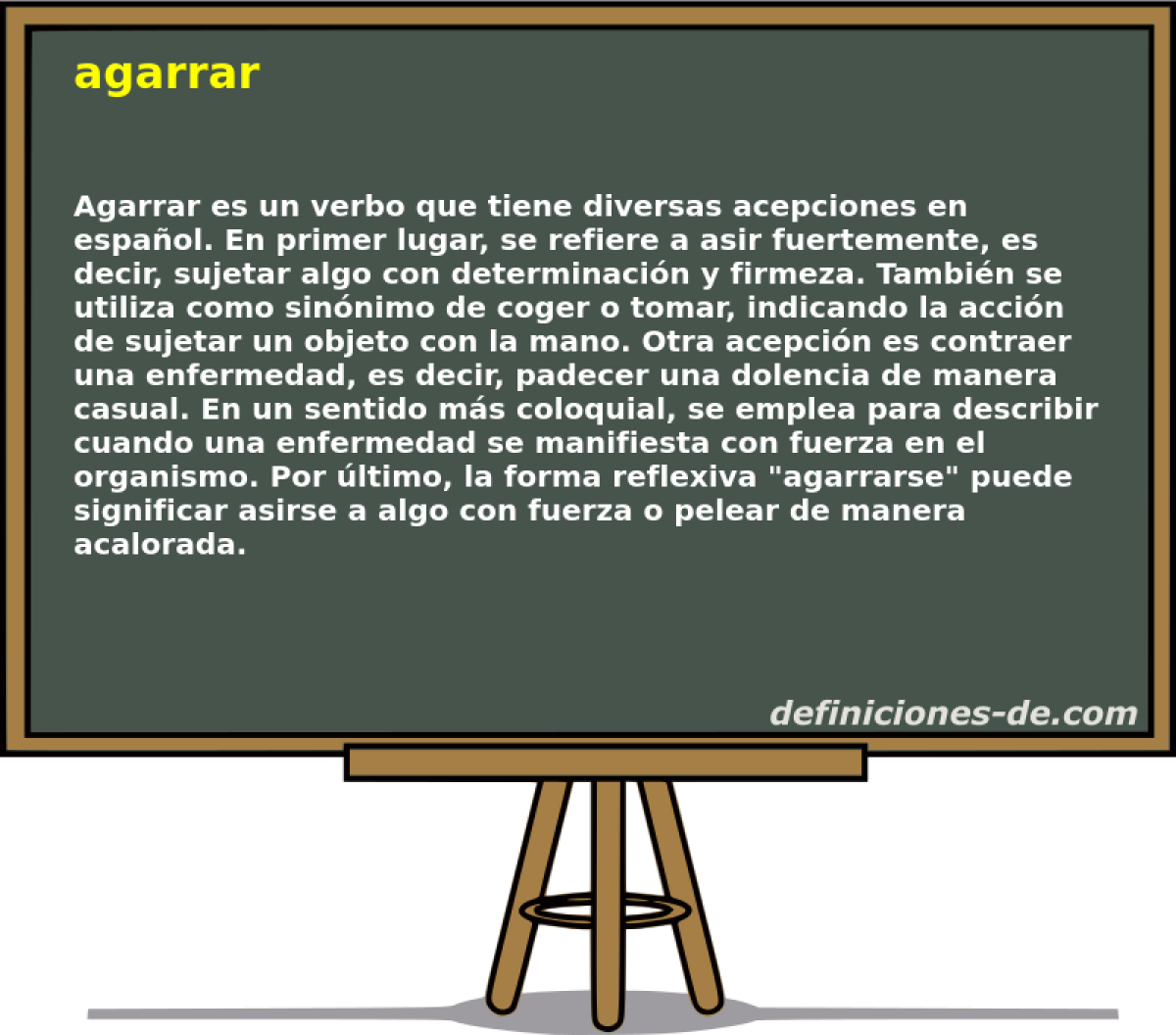 agarrar 