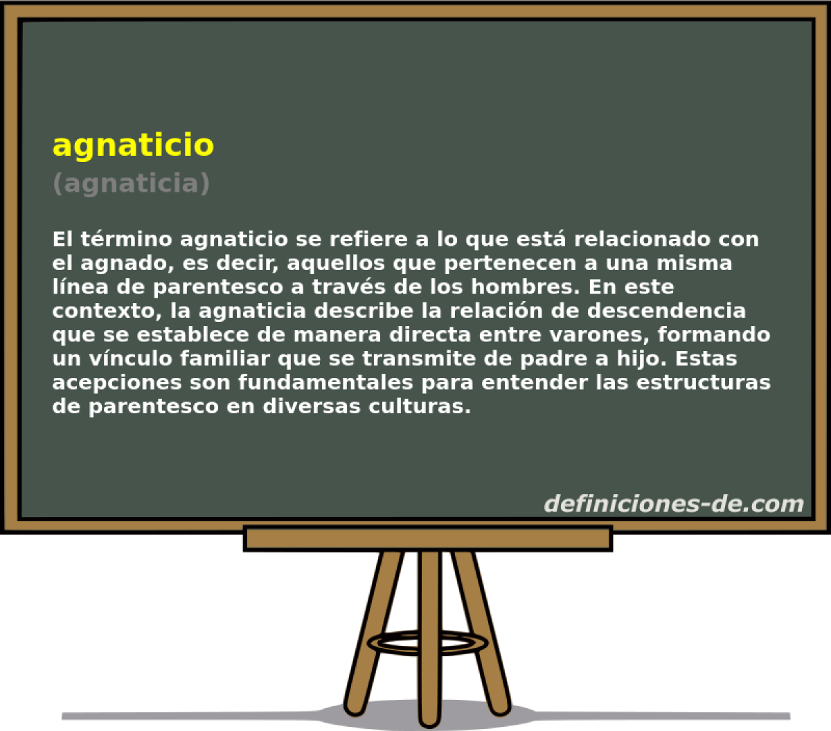 agnaticio (agnaticia)