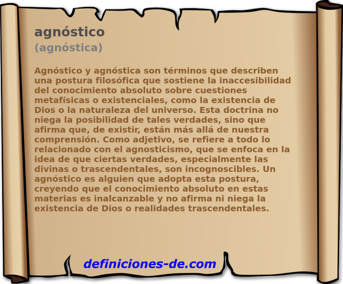 agnstico (agnstica)