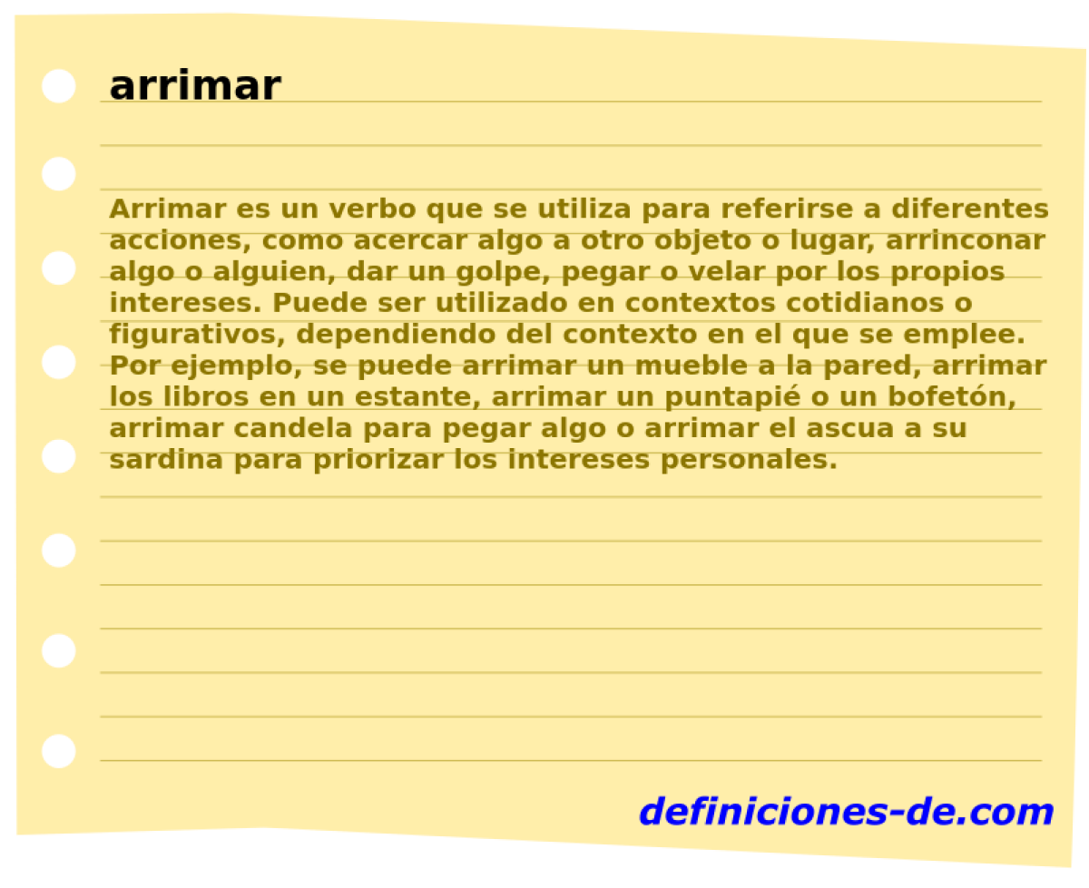 arrimar 