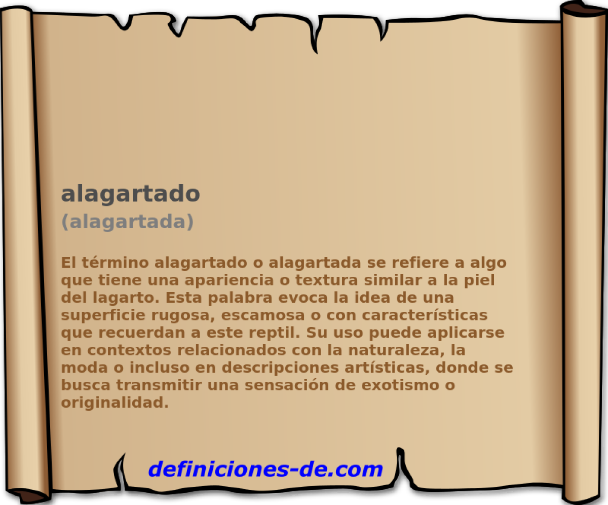 alagartado (alagartada)