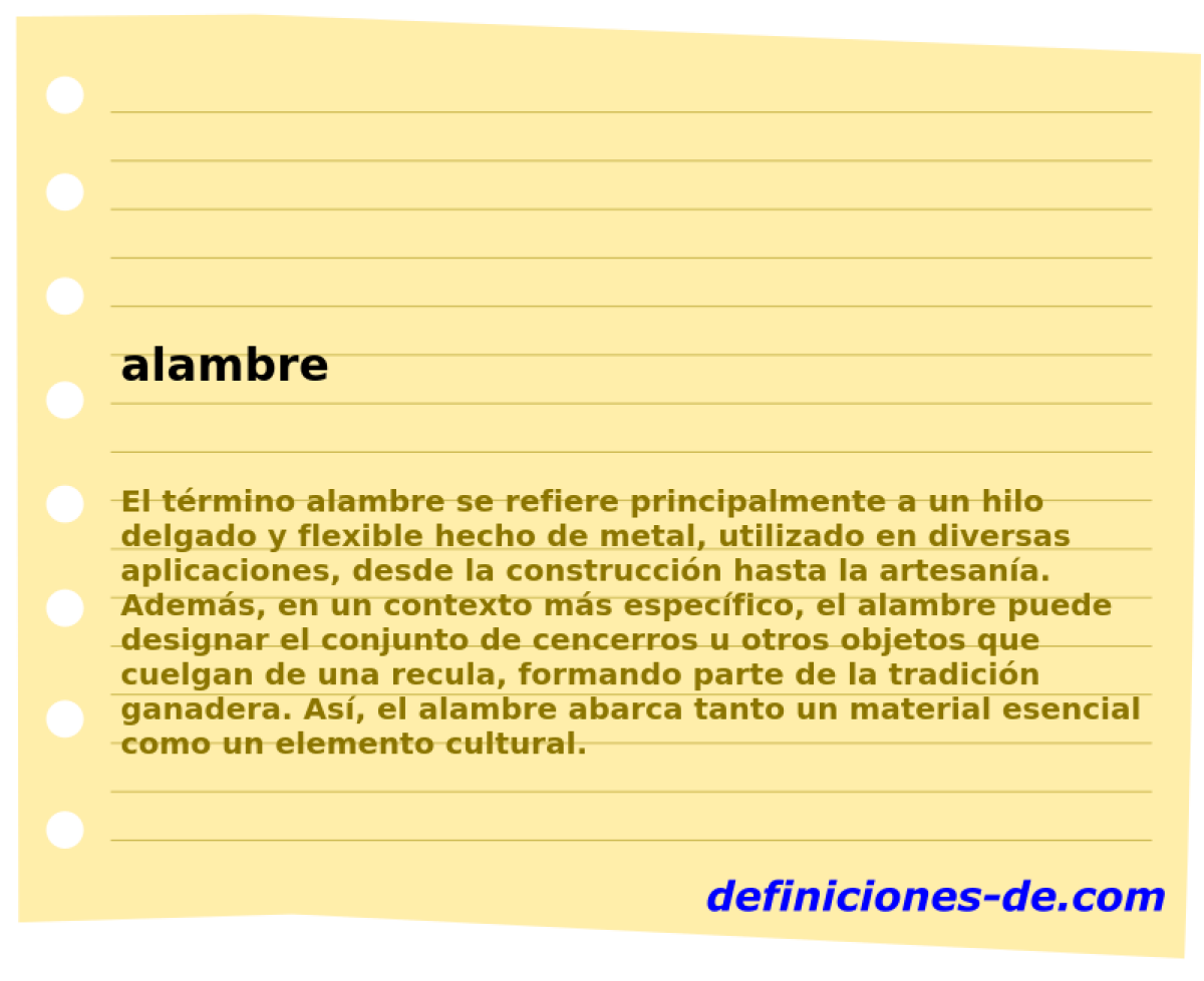 alambre 