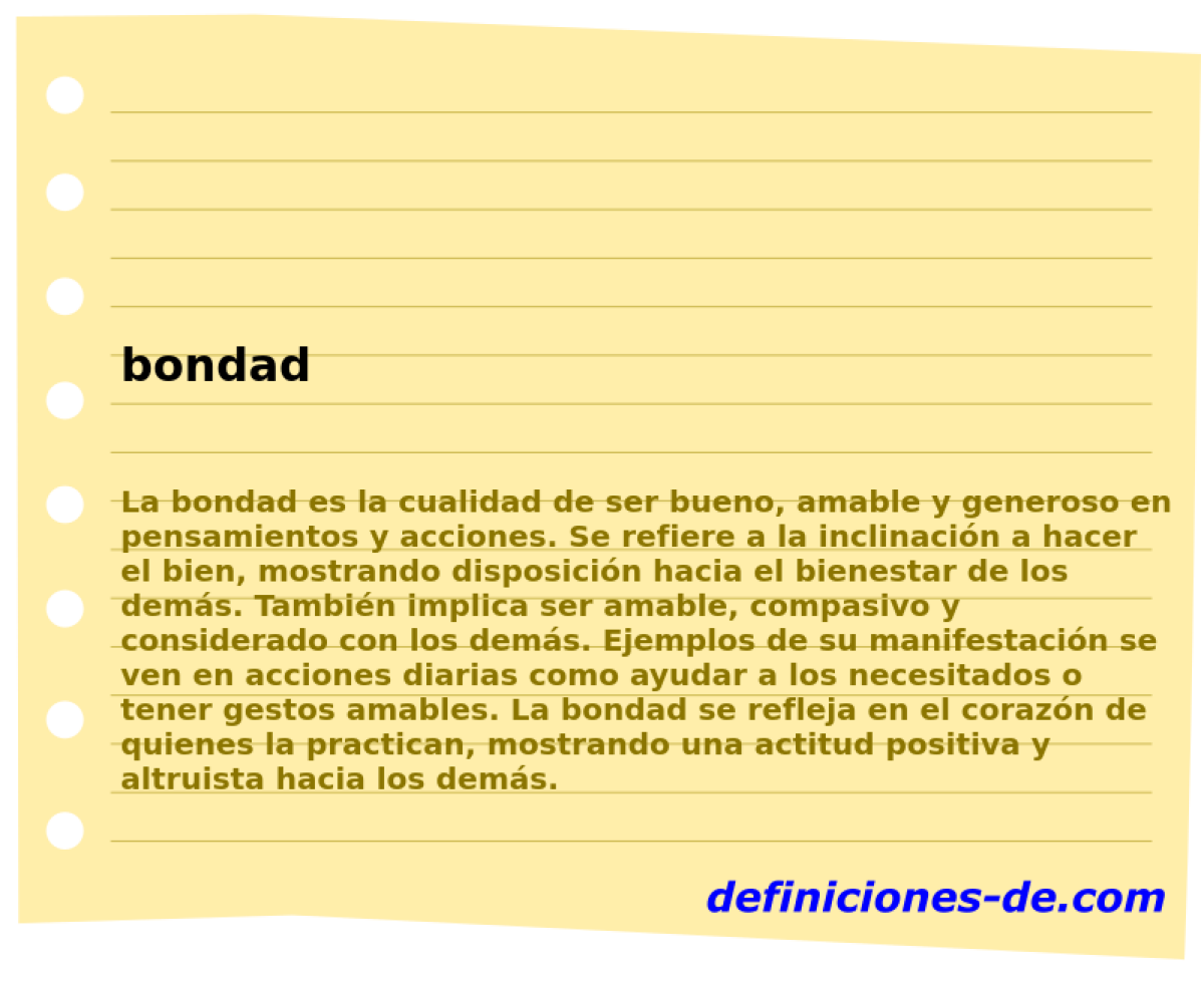 bondad 