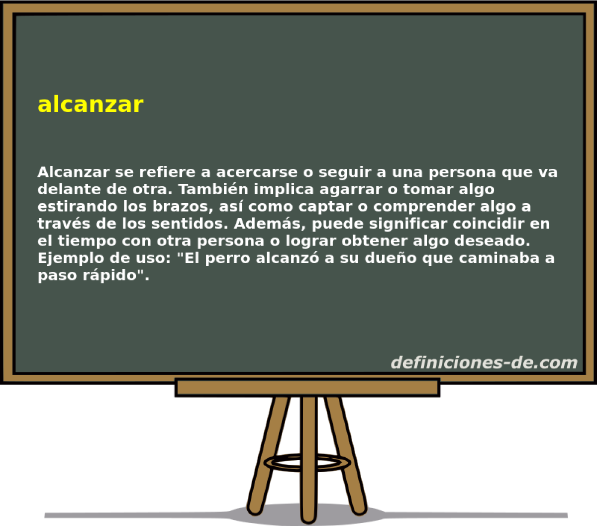 alcanzar 