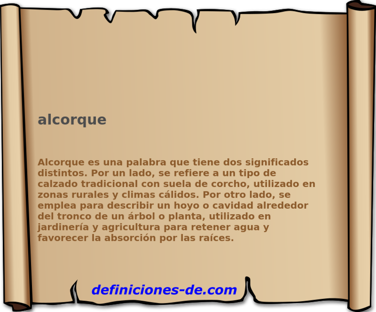 alcorque 