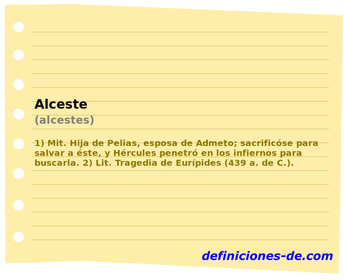 Alceste (alcestes)