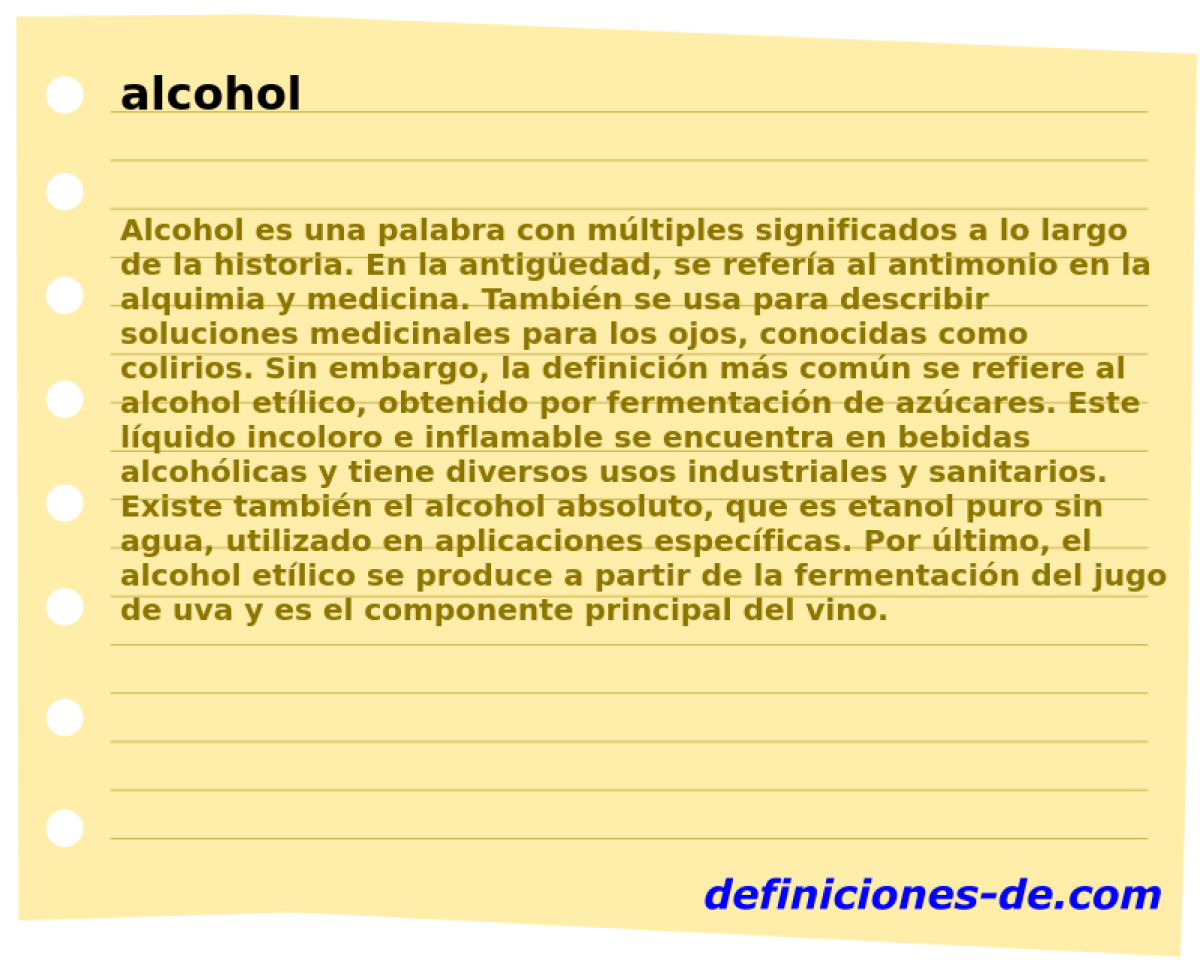 alcohol 