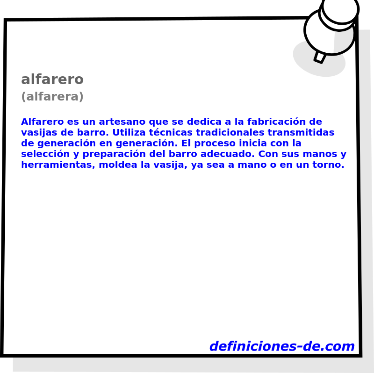 alfarero (alfarera)