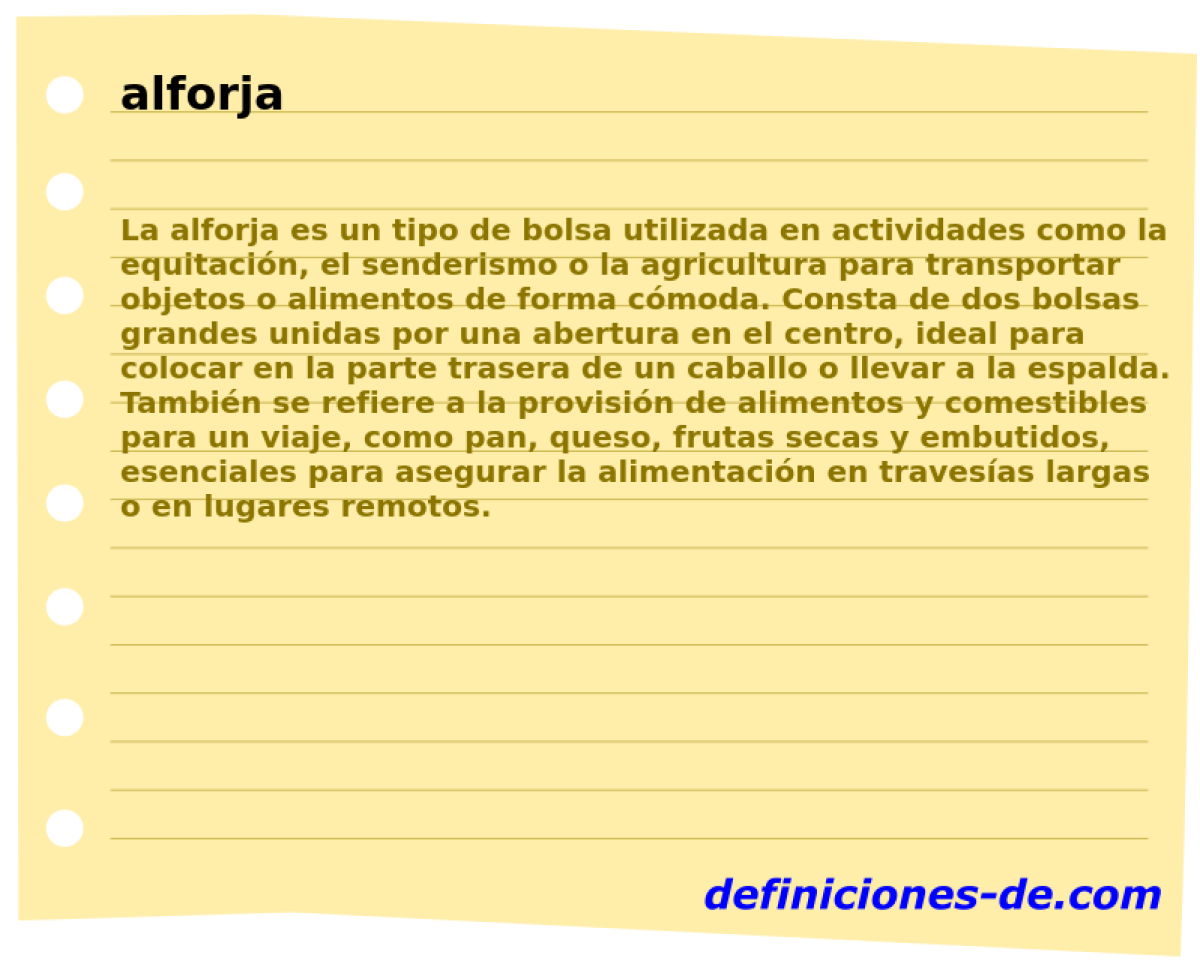 alforja 