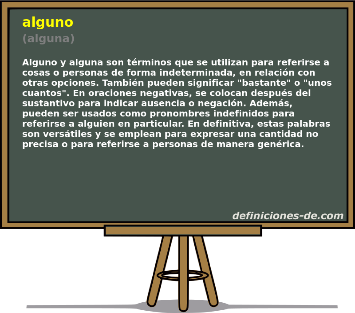 alguno (alguna)