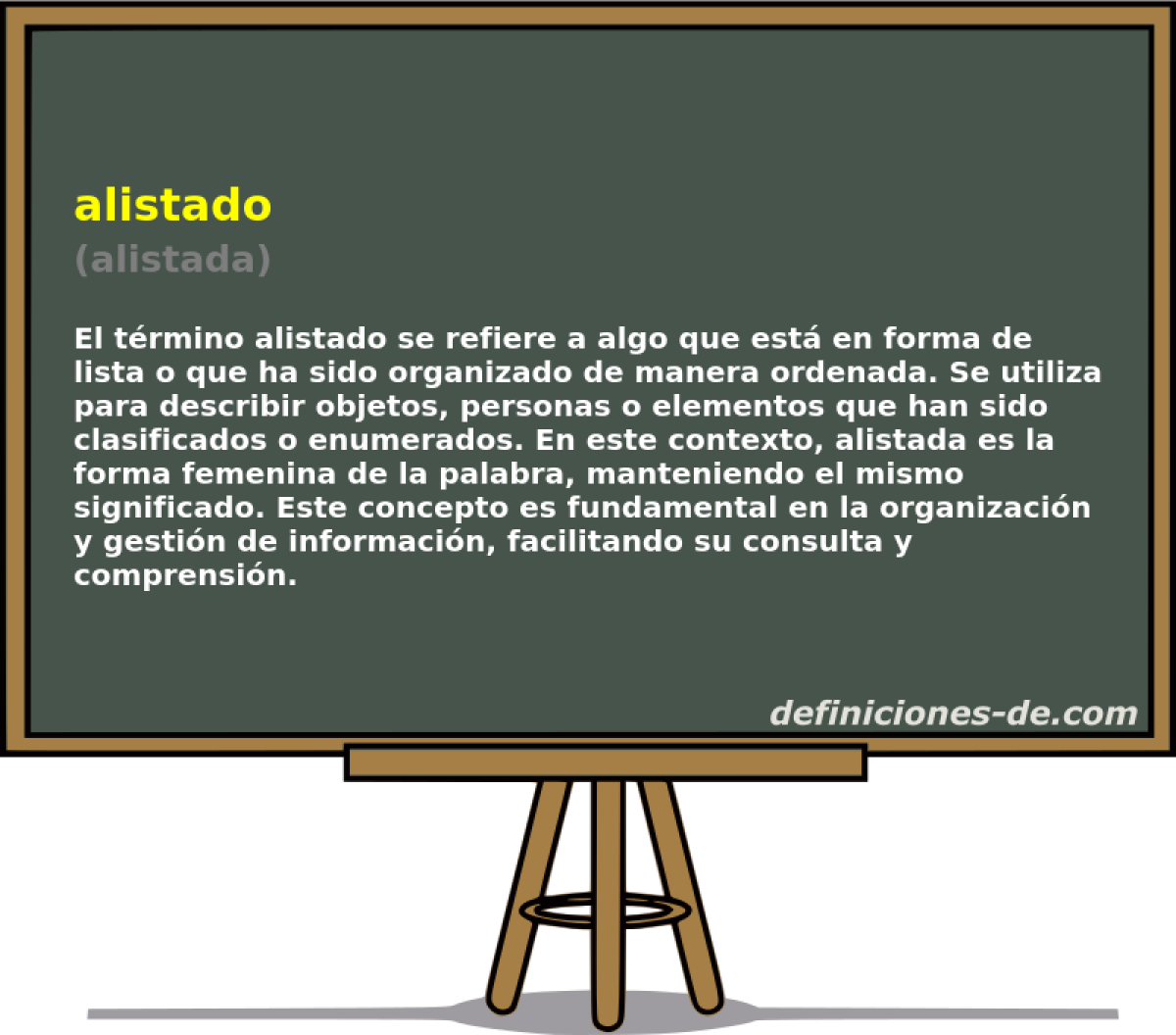 alistado (alistada)