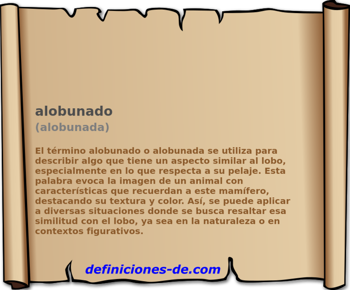 alobunado (alobunada)