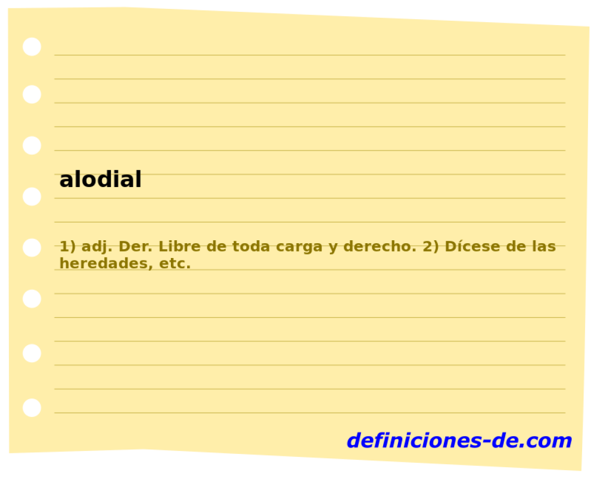 alodial 