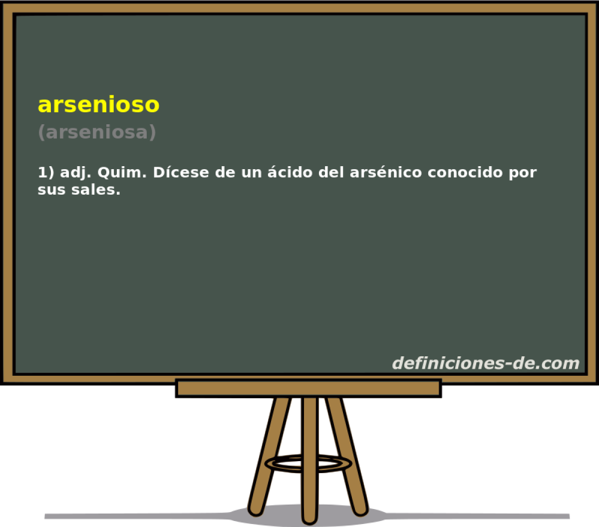 arsenioso (arseniosa)