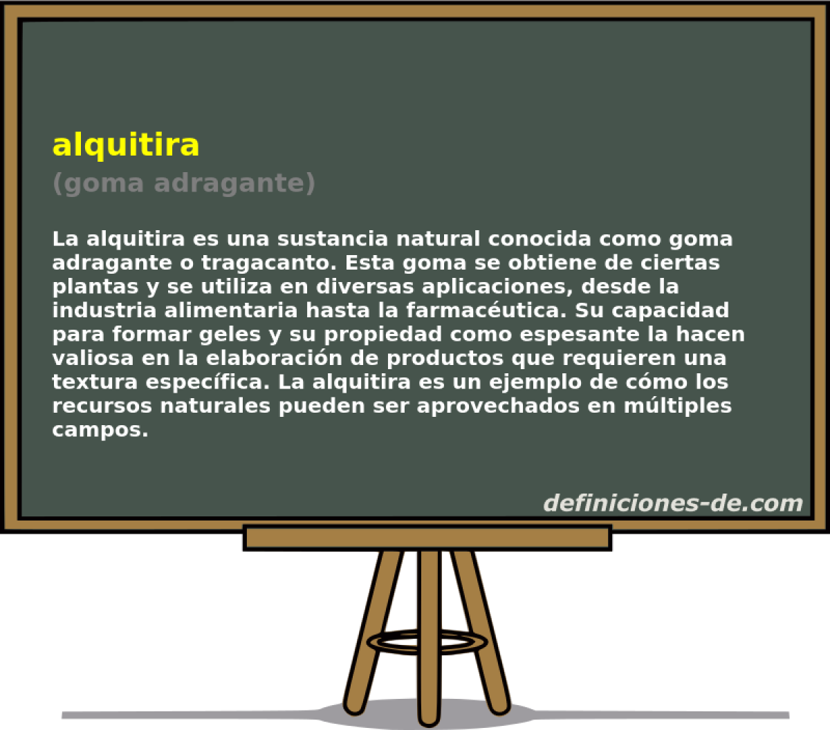 alquitira (goma adragante)