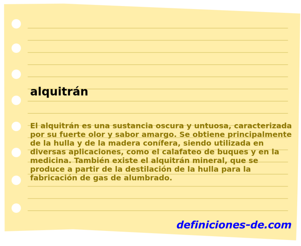 alquitrn 