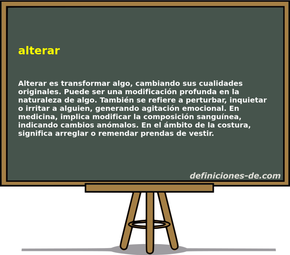 alterar 