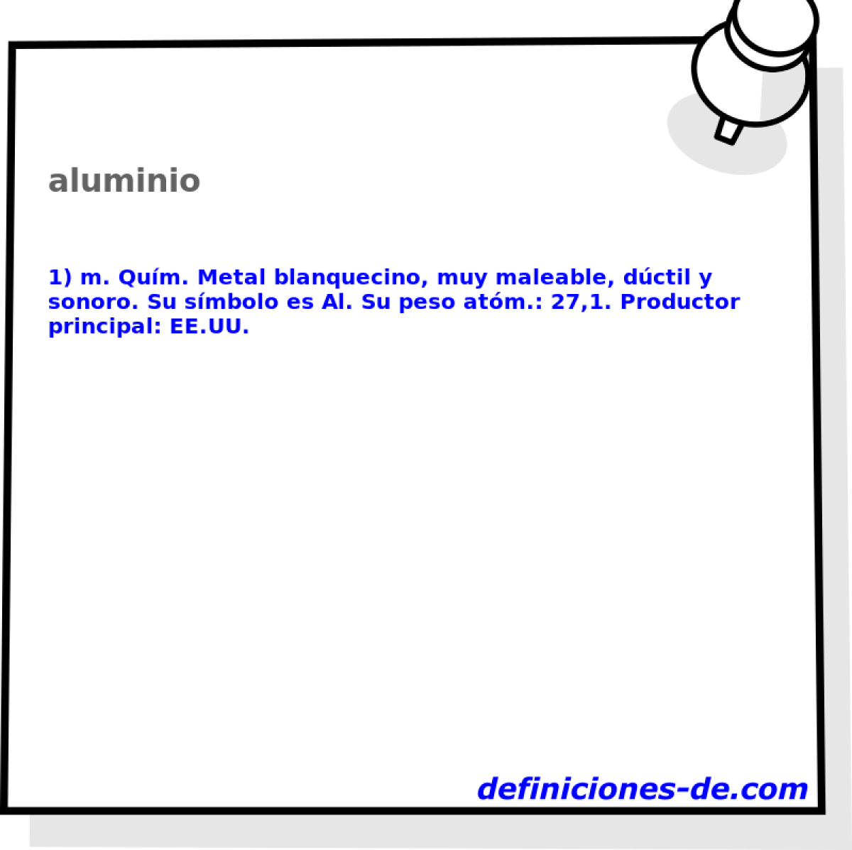 aluminio 