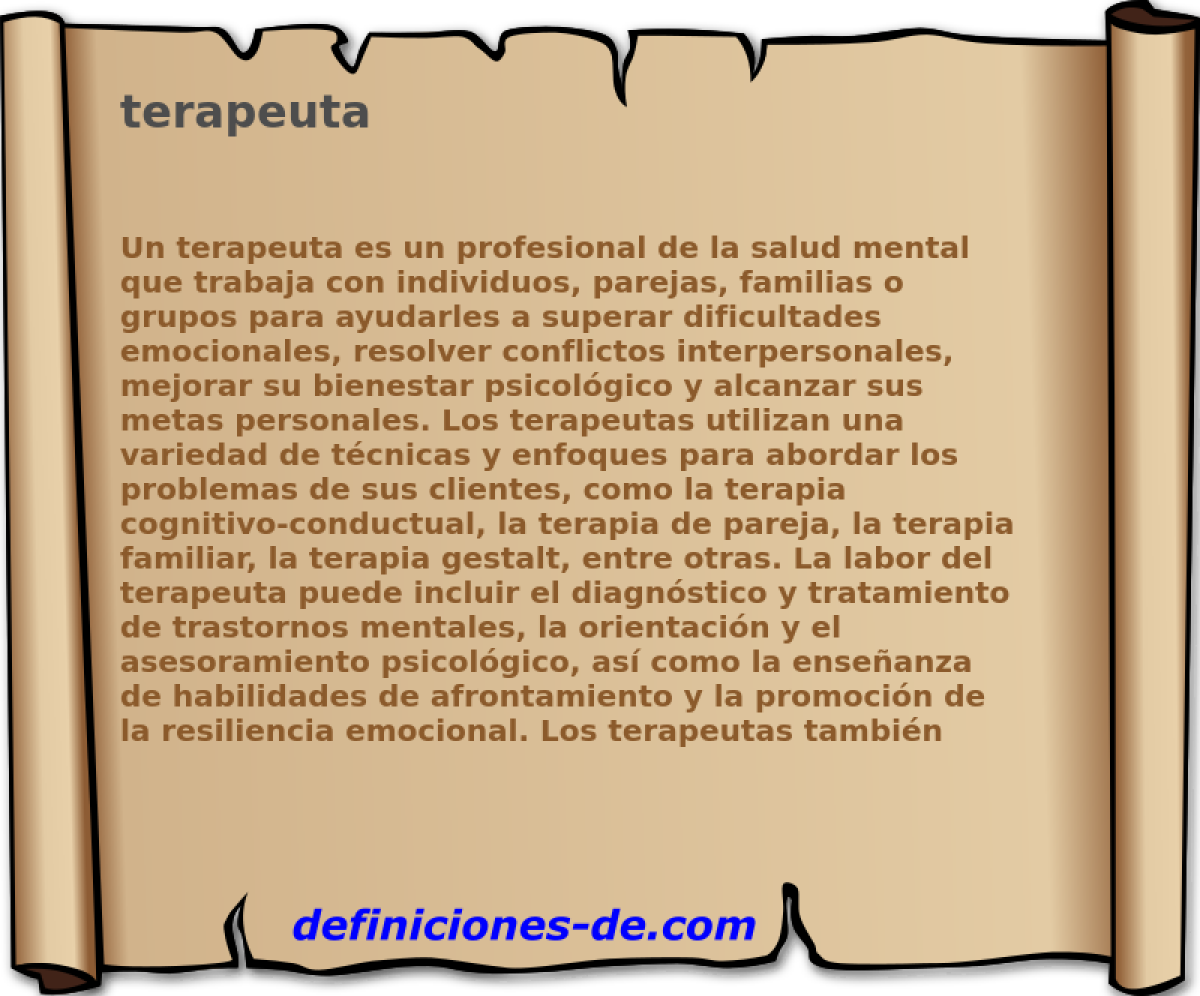 terapeuta 