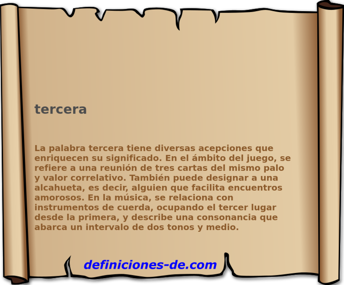 tercera 