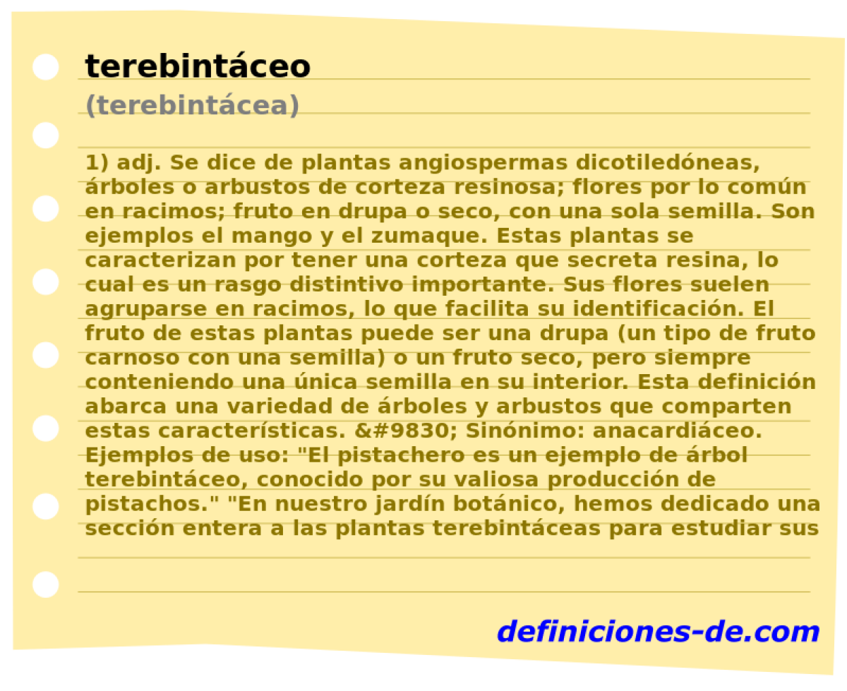 terebintceo (terebintcea)