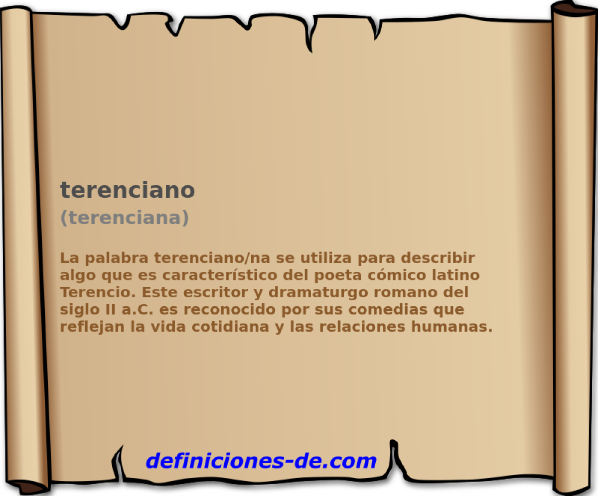 terenciano (terenciana)